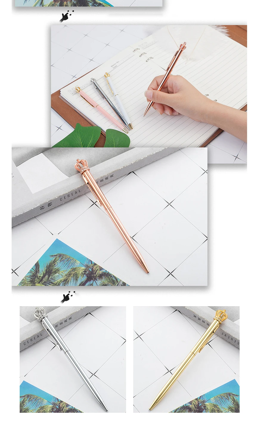 金属圆珠笔_皇冠旋转圆珠笔-创意可爱金属学生-小皇冠定制logo---阿里巴巴_03