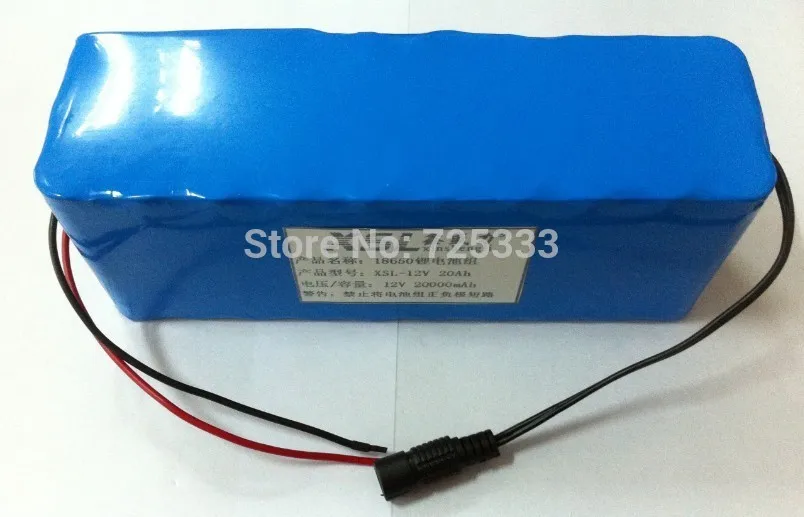 

55 MAH / 20Ah battery pack of 35 watts of 20000 watts of battery pack of 12 watt miner lamp + 3A lithium battery charger