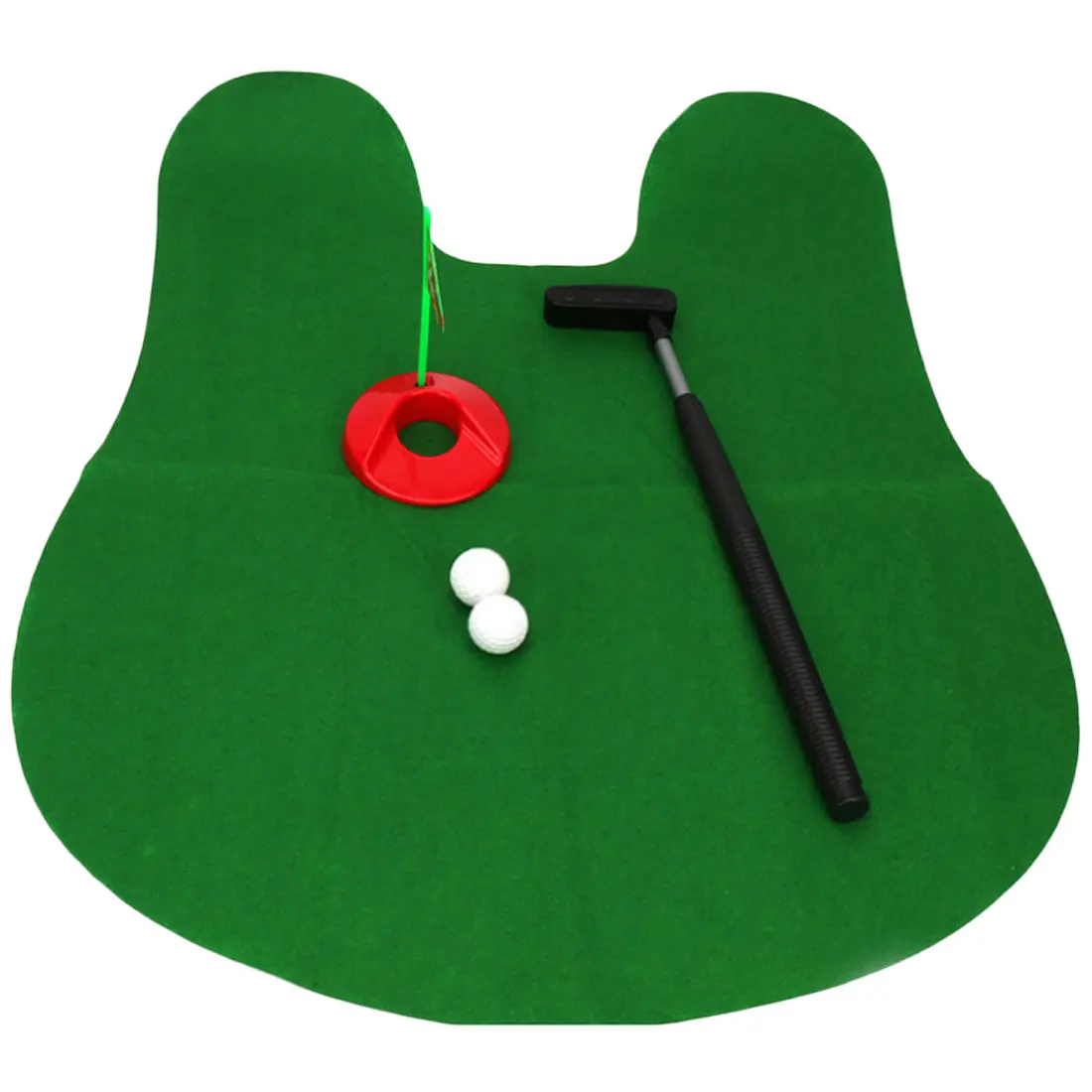 Совершенно новая игра комплект для мини-гольфа положить зеленый гольф в туалете игра для мужчин и женщин практичные шутки