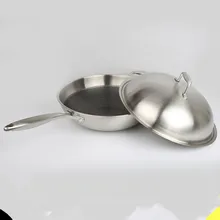 Плавучий Алмазный быстро жареный король пятислойный Алмазный бездымный горшок из нержавеющей стали антипригарный woks высококачественный Подарочный горшок