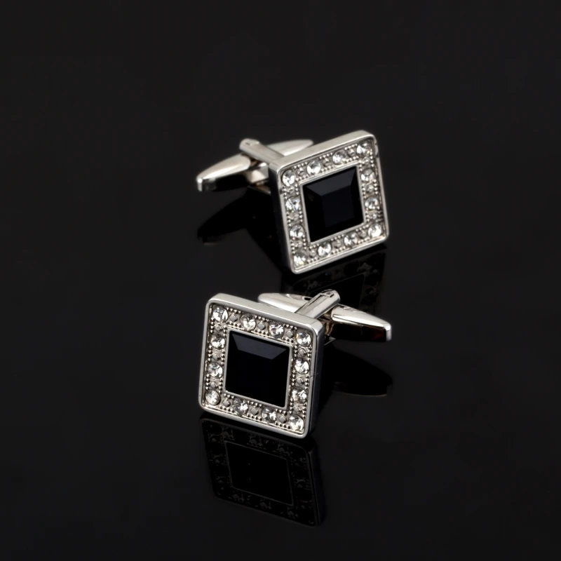 

XK479 Crystal Cuff links Top Quality Lawyer Groom Wedding Cufflinks Shirt Cuffs Para Camisas Gemelos Drop Shipping