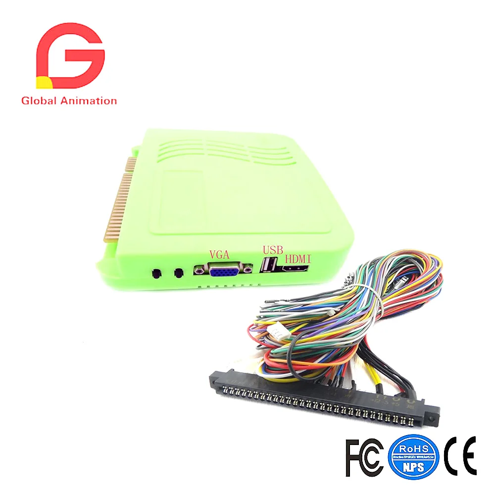 

Arcade Video Games Kit With VGA & HDMI Output Arcade Games Board 645 In 1 Multi Game PCB With 28Pin Jamma Harness