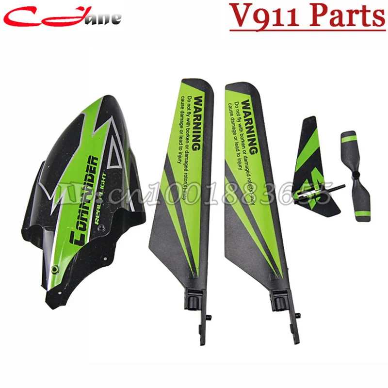 Free shipping Wholesale V911 1 head cover Main Blade balance wing Tail