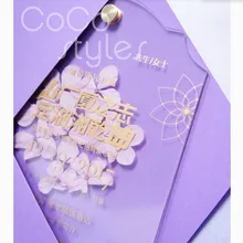 Cocostyles индивидуальный заказ на everflower прозрачный акриловый пригласительный билет с высечкой для романтической сладкой свадьбы