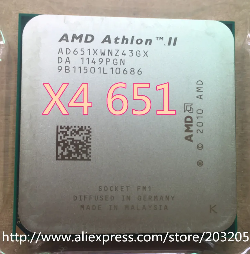 Четырехъядерный процессор AMD Athlon x4 651, разбросанный процессор fm1 3,0G 4 M, четырехъядерный процессор(работает