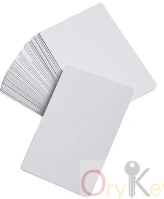 100 X ПВХ карты CR80. 30 Mil ID принтер пустой белый размер кредитной карты|card size|card cardcard id