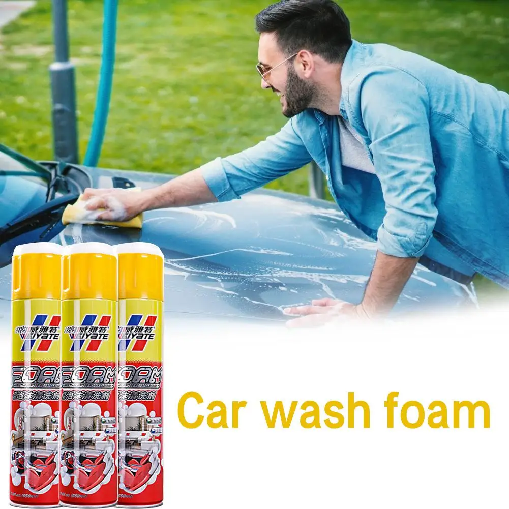 

Car Wash Cleaning Foam Universal Foam Cleaner Multi-function Cleaning Decontamination Coating For Car Interior Roof Seat