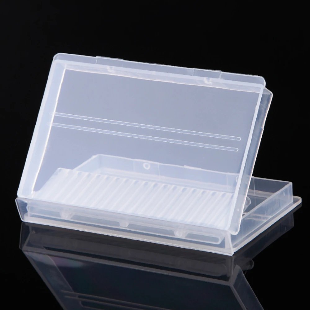 20 Holes Nail Drill Bit Holder Grinding Head Storage Box Nail Art Tools Display Manicure Drill Bits Container Organizer Box (7)