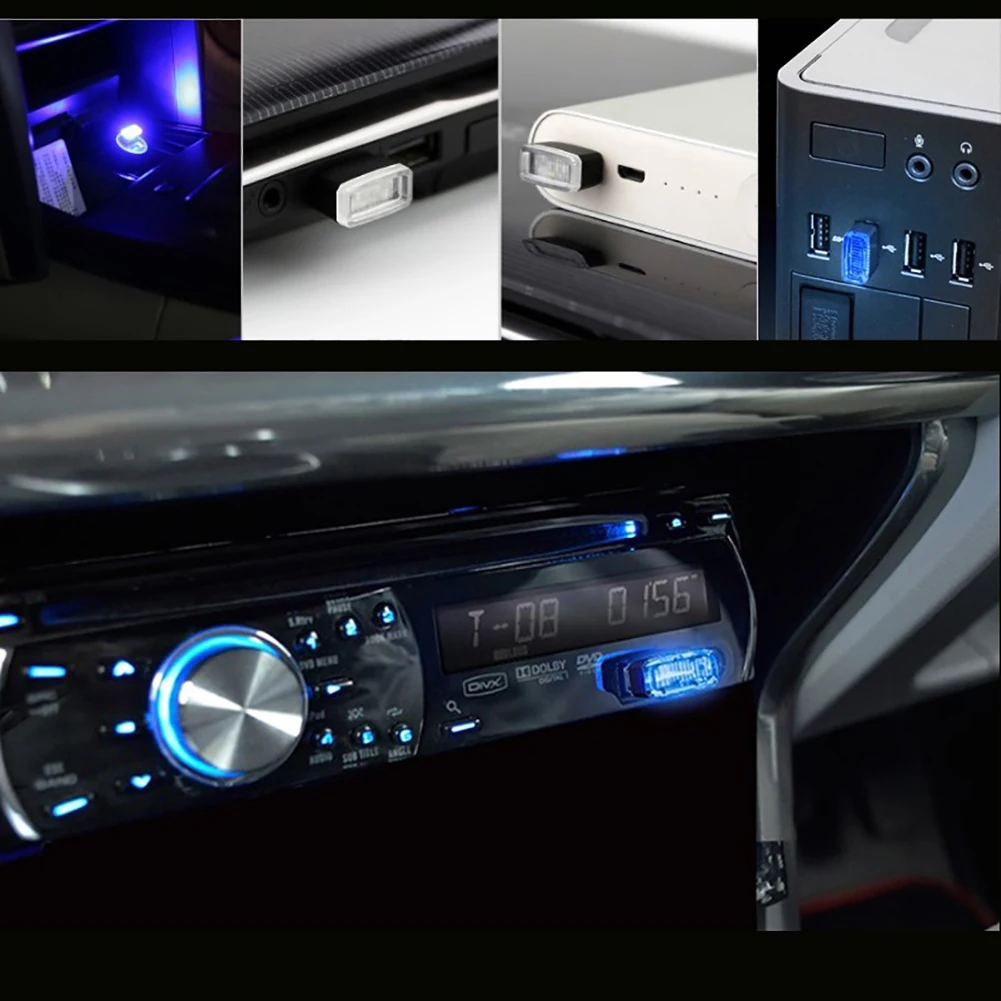 Для Opel astra h j g insignia vectra c corsa d zafira b Mini cooper Land Rover 1 шт. автомобильный LED USB атмосферный