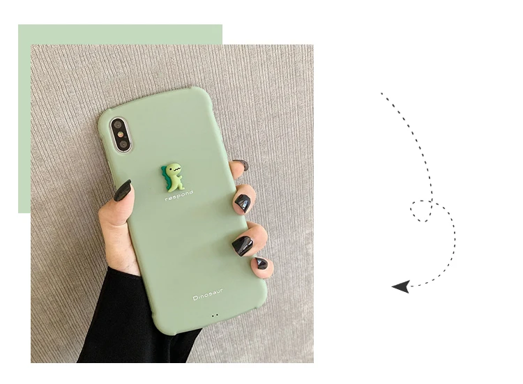 GlamPhoneCase мультфильм маленький динозавр чехол для iPhone X XS Max XR Мягкий силиконовый чехол для iPhone 7 8 6 6s Plus чехол