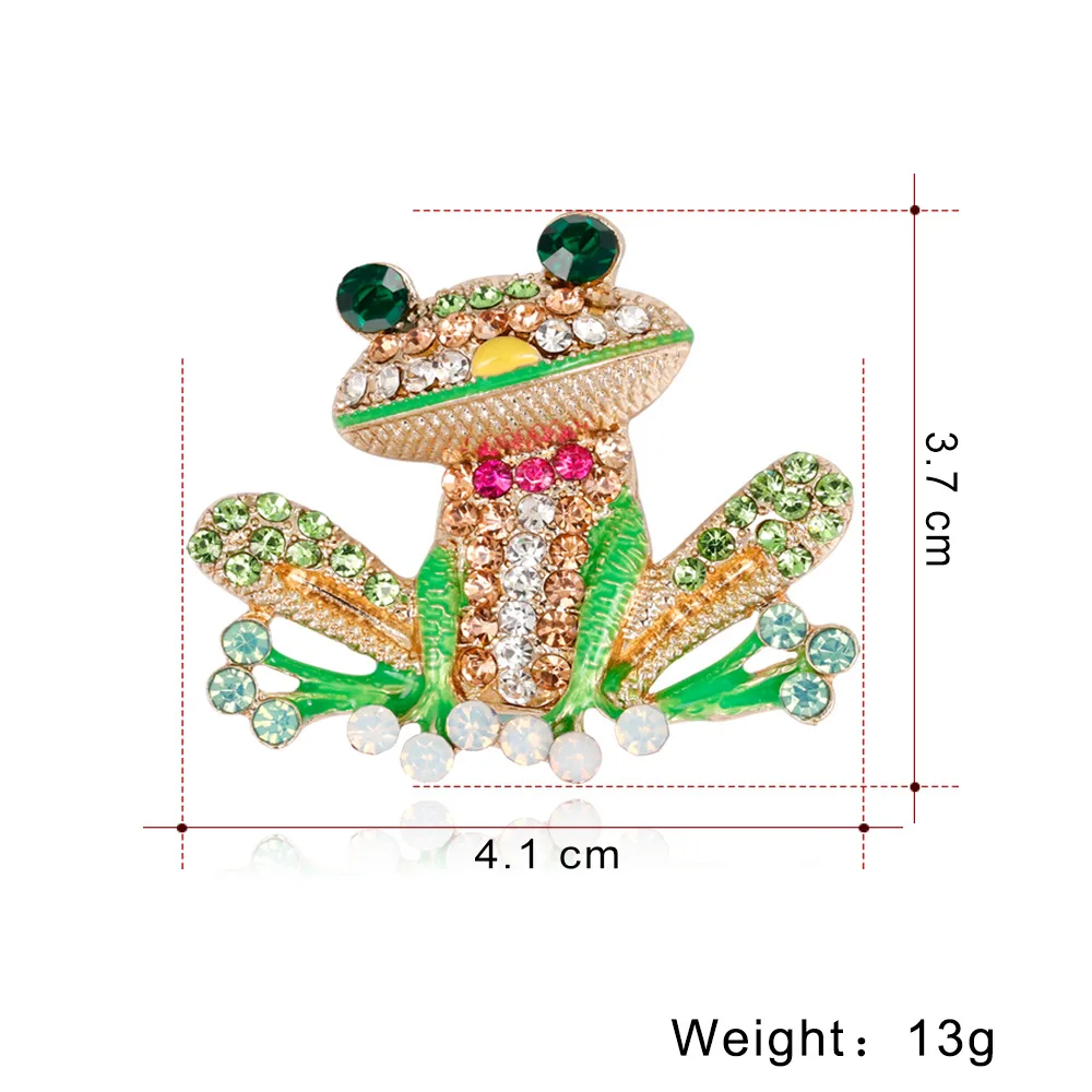 Новая мода мультфильм ринвехи брошь с дизайном «лягушка» Европа и Америка дикие пятна Броши для женщин брошь Заколки ювелирные аксессуары