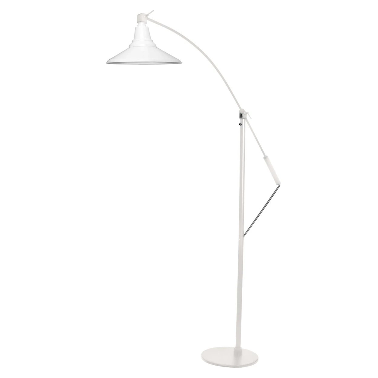 12 Calla LED Industrial Floor Lamp - White