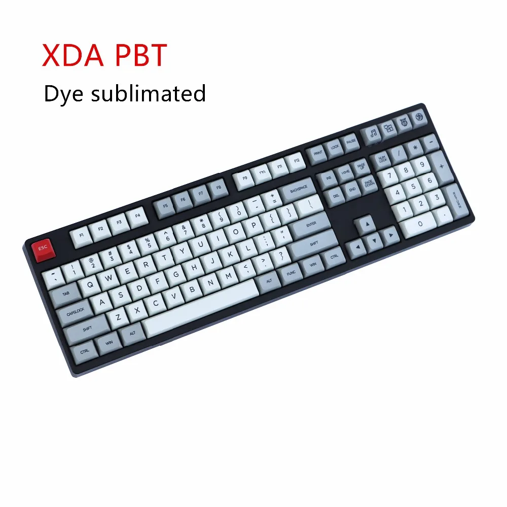 

XDA keycap 108 keys Dye-sub Similar to DSA For MX Mechanical Keyboard Ergo Filco Leopold Noppoo Planck