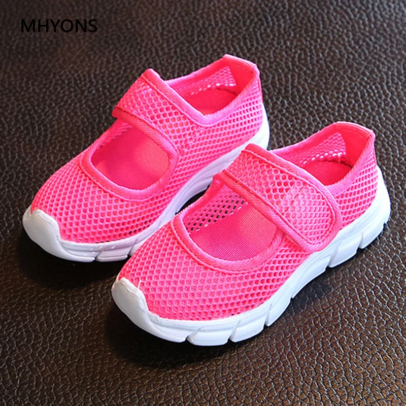 MHYONS 2019 جديد أطفال أحذية الصيف عدم الانزلاق الأطفال صافي أحذية الفتيات صنادل مماشي للموضة متعدد الألوان الأميرة الصنادل الفتيان رياضية