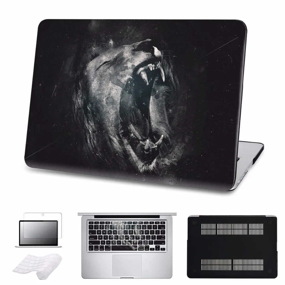 LABC Macbook Pro 13 inch Case 2016 Model Matte Clear Hard Shell Case Black