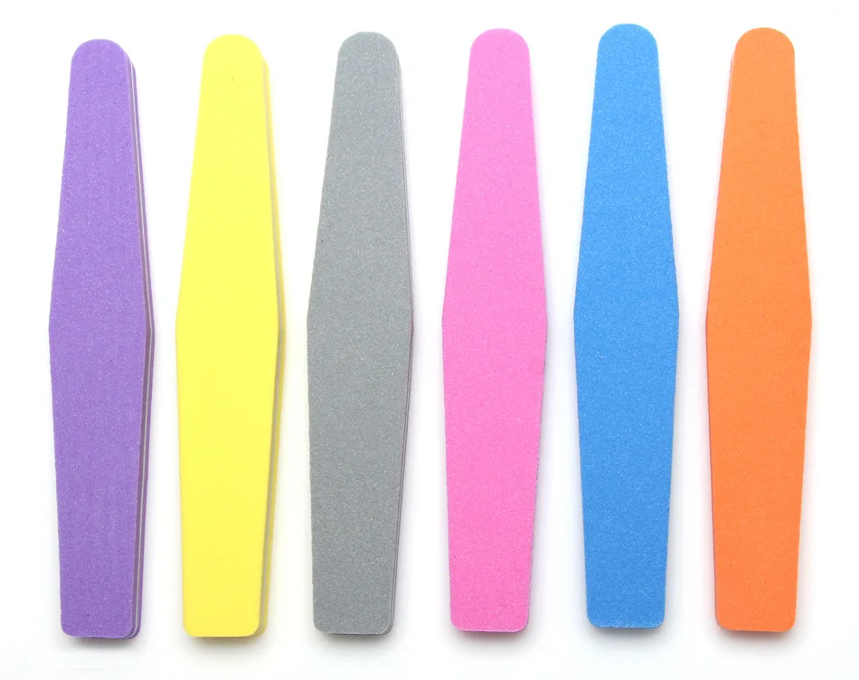 Tanie 60 sztuk zestaw zmywalny szlifowanie gąbka pilnik do paznokci 100 180 polerowanie szlifowanie Manicure Pedicure bufory do paznokci File Tools