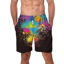 KLV/Для мужчин Повседневное 3D помех купальник Для мужчин пляжные работы Повседневное Для мужчин короткие брюки шорты Штаны для Для мужчин# A35