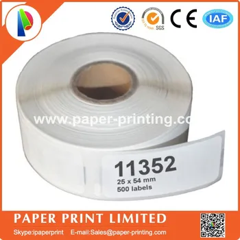 

300 Rolls Dymo Compatible 11352 Label 25mm*54mm 500Pcs/Roll Compatible for LabelWriter400 450 450Turbo Printer SLP 440 450