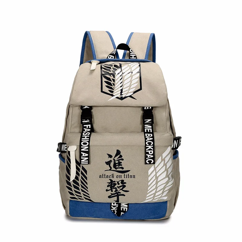 

Hot High capacity Anime Leisure Computer Bags Attack on Titan Kantai Collection GINTAMA Sword Art Online Man Woman Backpacks