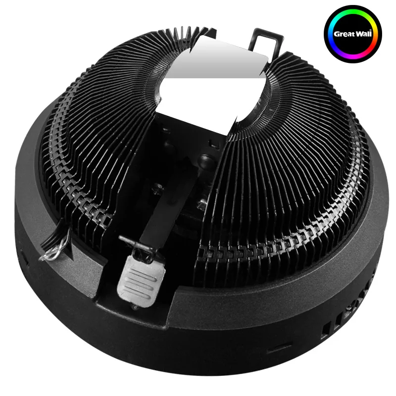 12 см RGB обесцвечивание процессор радиатор кулера красочные огни тихий вентилятор