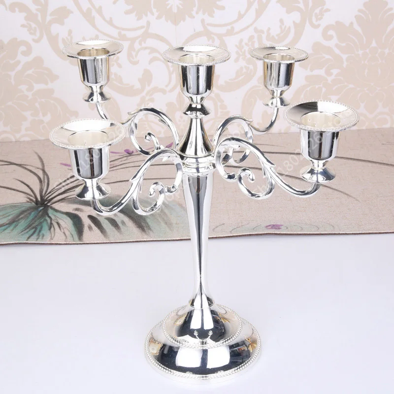Multi Arms Metal Alloy Candle Holder (6)