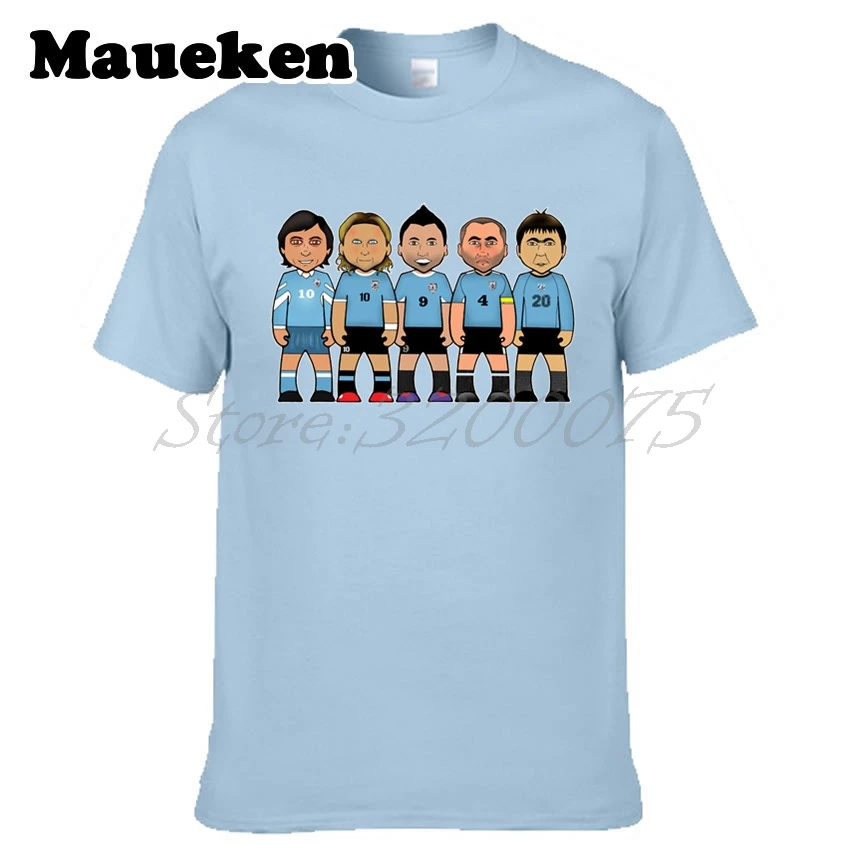 Мужская футболка с надписью uruguay legends Alvaro Recoba Paolo Montero Diego Forlan Enzo Francescoli Luis Suarez W0523006|t