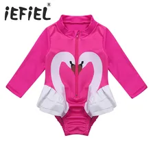 Летний детский купальный костюм для новорожденных, купальный костюм с принтом лебедя для маленьких девочек, купальный костюм, пляжная одежда для купания