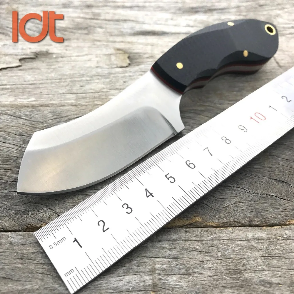 LDT Razor Fixed Blade Knife Steel Handle 7Cr18Mov Blade Camping