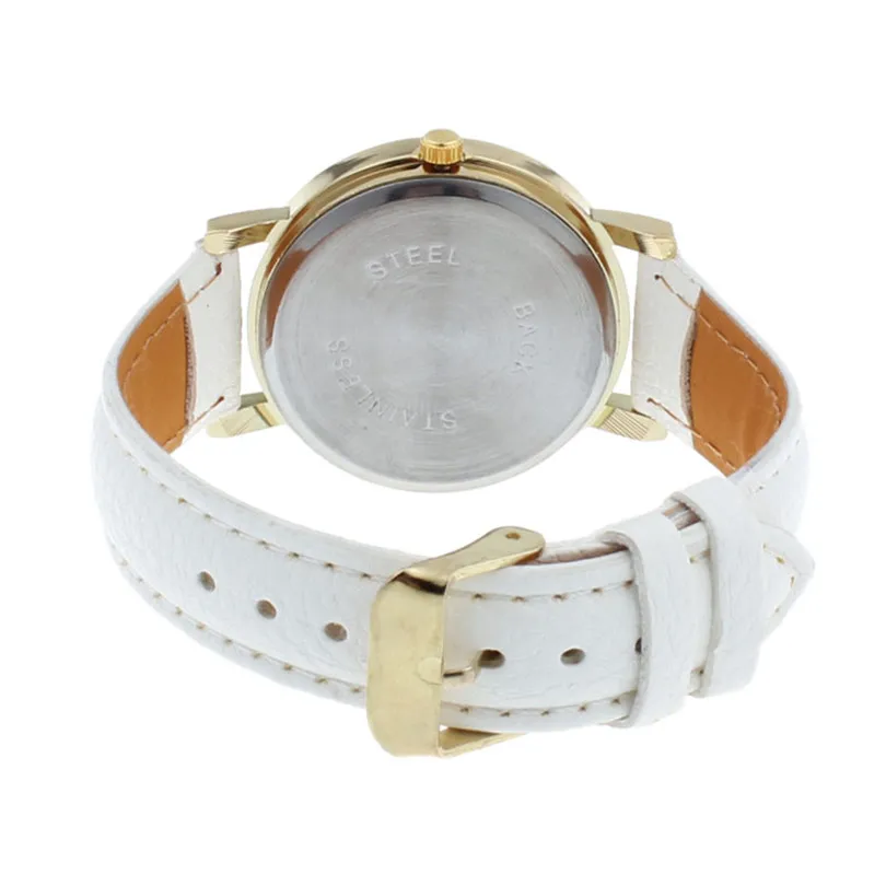 Luxury Women Symbol Pattern Leather Analog Quartz Dial Watch Women Watches Bracelet Watch Ladied #4m20 (4)