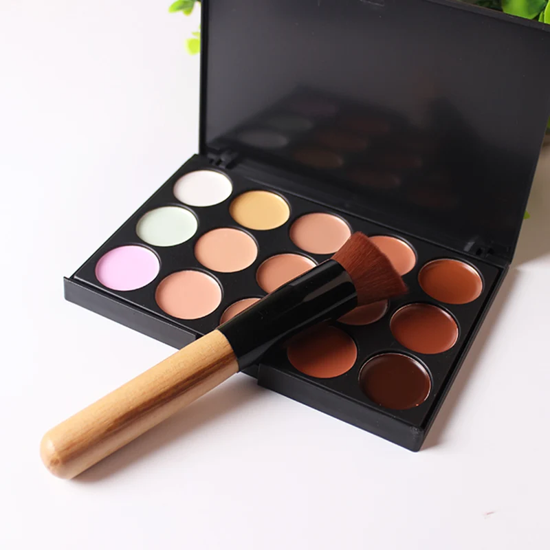 15 or 20 Colors Makeup Concealer Contour Palette + Makeup Brush Multi-Function Face Make up face powder blusher Tools Cosmetic