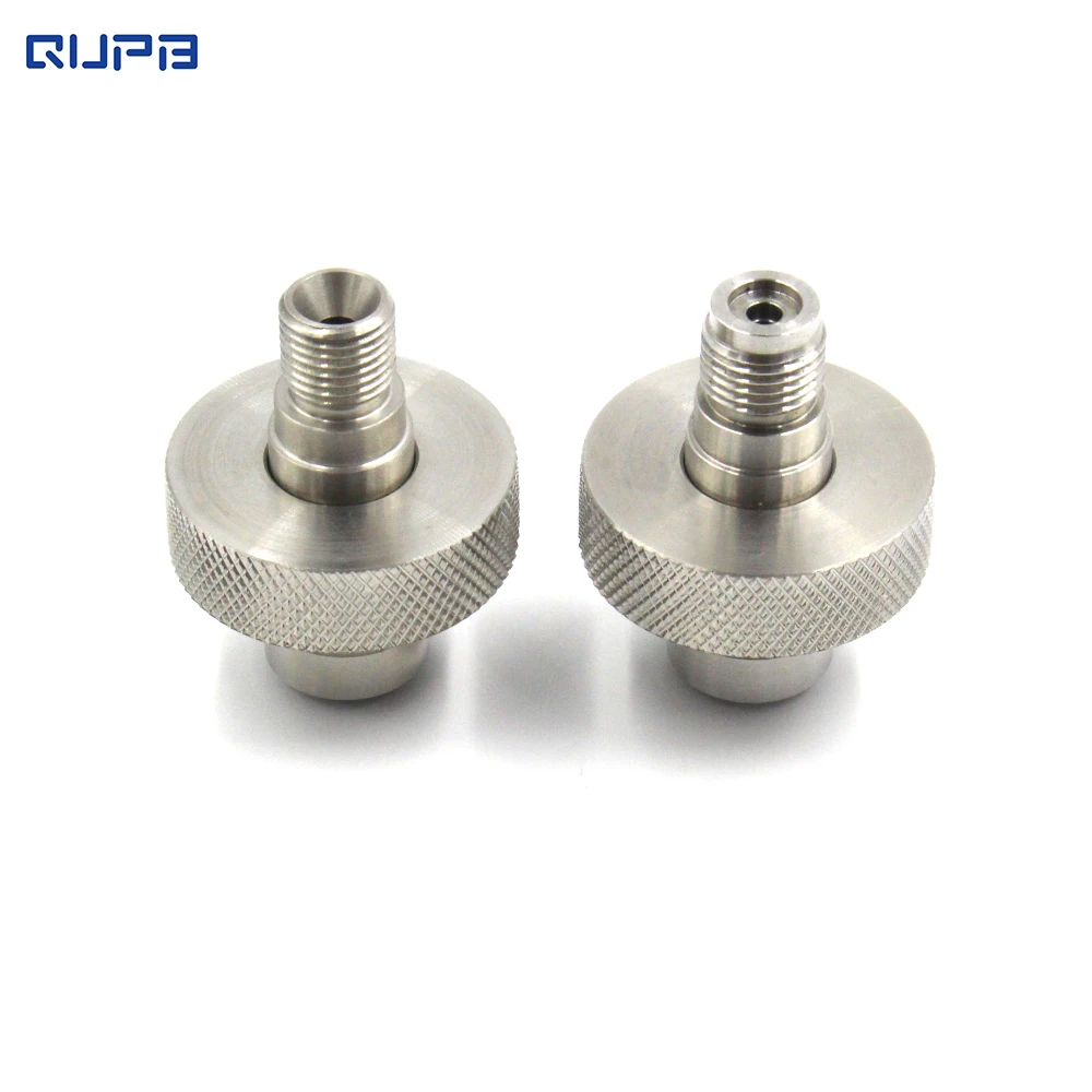 

Standard DIN To Male Pipe Thread Adapter Hand Wheel Plus 1/4bspp Male Stem or 9/16-18 UNF Male Stem Stainless Steel SMW001