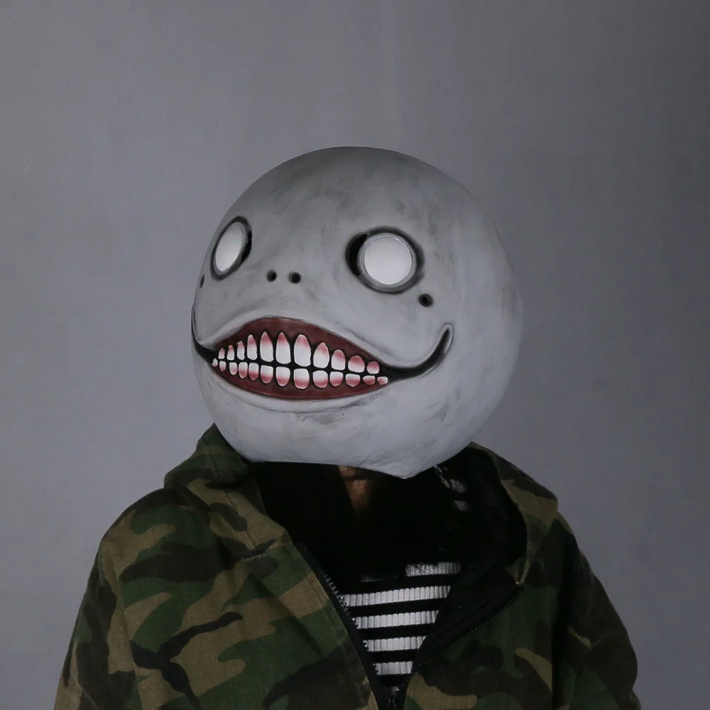 Halloween Game 11 Adult Soild NieR Automata Masks Cosplay Emil Mask Helmet 11 Latex Fancy Mask (1)