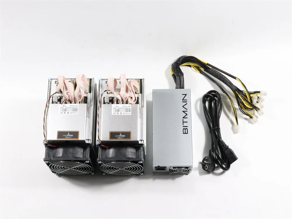 2 шт б/у Antminer Z9 Mini 10k Sol/s 300W с 1pc BITMAIN APW3 1600W PSU Asic Equihash Miner Mine ZEN ZEC BTG