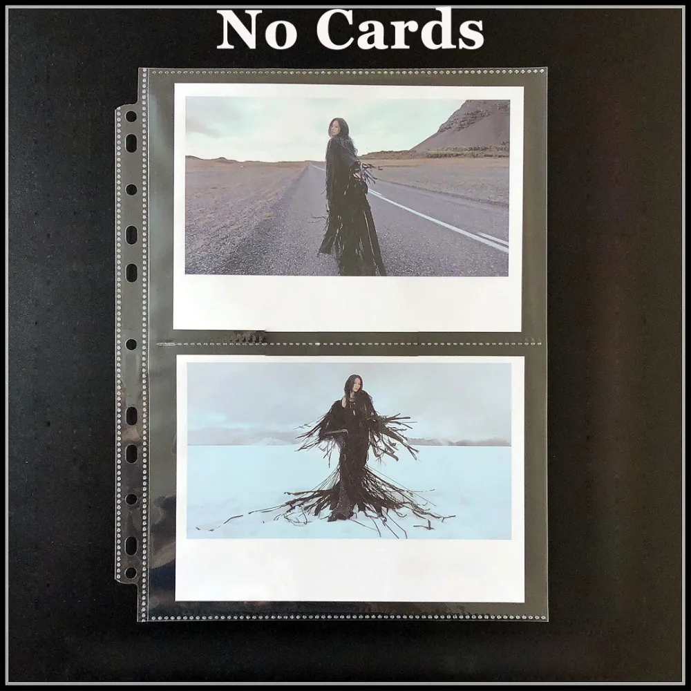 20 страниц/лот 2 карман A6 мягкий фото открытки в альбом страницы для открытки курсы коллекция карточки для настольных игр Большие размеры