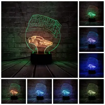 

3D Lamp 01 CAR The DUKES OF HAZZARD Night Light Multi color LED RGB Lighting Luminaria Table Kids Christmas lamp Home birthday