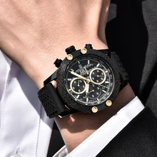 BENYAR часы Мужские кварцевые часы с хронографом деловые часы сетка сталь наручные часы стальной ремешок водонепроницаемые часы мужские Saat