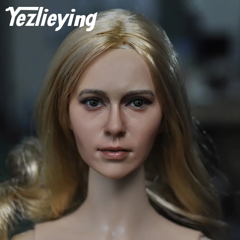 KUMIK 1//6 Female Head Sculpt KM13-13 Head Carving Fit 12/'/' Body Action Figure