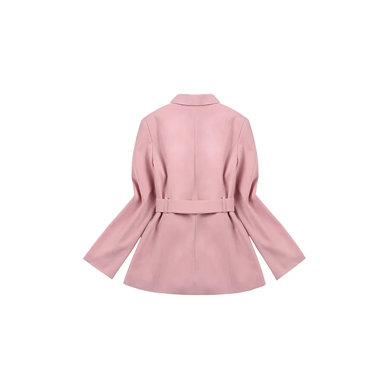 2019 Spring New Suit Star with Office Lady Smoke Pink Small Suit Pleated Skirt Pants Fashion Wild Female Women 2 Piece Set 2019 Spring New Suit Star with Office Lady Smoke Pink Small Suit Pleated Skirt Pants Fashion Wild Female Women 2 Piece Set