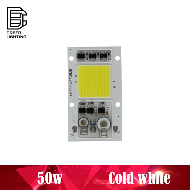 

6040 LED COB Lamp Chip Cold White AC 110V 220V 50W Input Smart IC Driver Fit For DIY LED Floodlight Spotlight