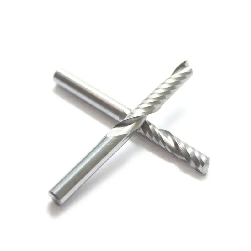 

5pcs 6mm Shank Milling Cutter Single Flute Carbide Spiral End Mill Cutter CNC Bit 42mm Milling Cutter