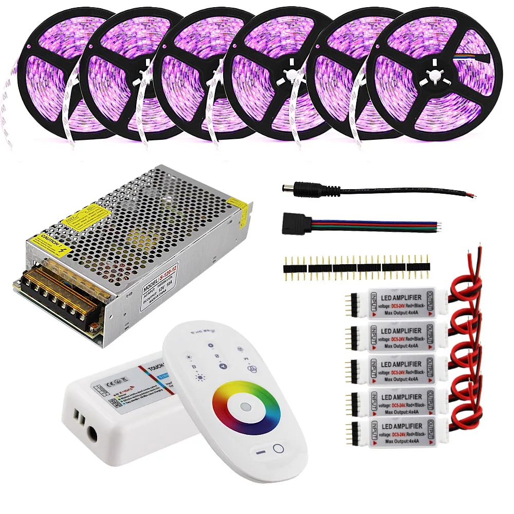 Светодиодная лента 10 м 20 25 12 В RGB RGBW водонепроницаемая 5050 гибкая светодиодная 300 e 5