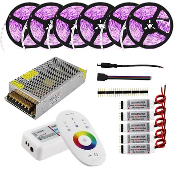 

LED Strip Set 10m 20m 25m 12V RGB RGBW Waterproof 5050 Flexible 300LED Stripe 5m IP65 diode tape LED Rope Ribbons + Controller