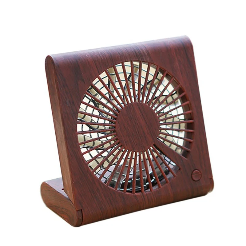 

Usb 5V 4.5W Wood Grain Ultra-Thin Foldable Fan For Notebook Household Appliances