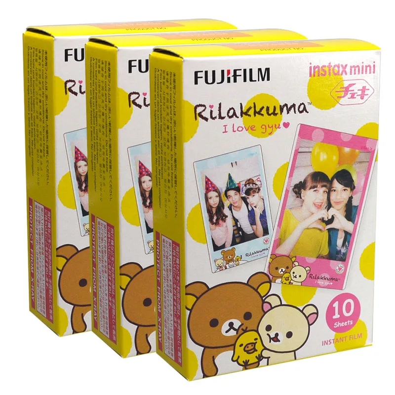 Fujifilm Instax Mini Rilakkuma I Love Gyu Instant 30 пленка для Fuji Mini 7 s 8 25 50 70 90 и поделиться SP-1