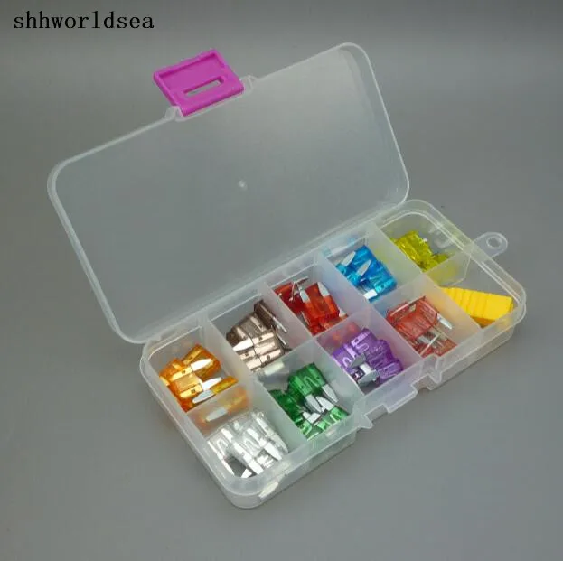 

shhworldsea 45PCS car Mini Blade Fuse Assortment Auto Car Motorcycle SUV FUSES Kit 5A 7.5A 10A 15A 20A 25A 30A 35A 40A