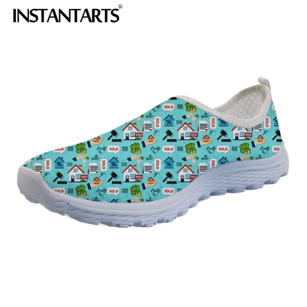INSTANTARTS/обувь на плоской подошве с 3D рисунком из мультфильма Zapatillas De Mujer женские