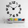 Wall clock watch clocks horloge 3d diy acrylic mirror Stickers Home Decoration Living Room Quartz Needle free shipping 2