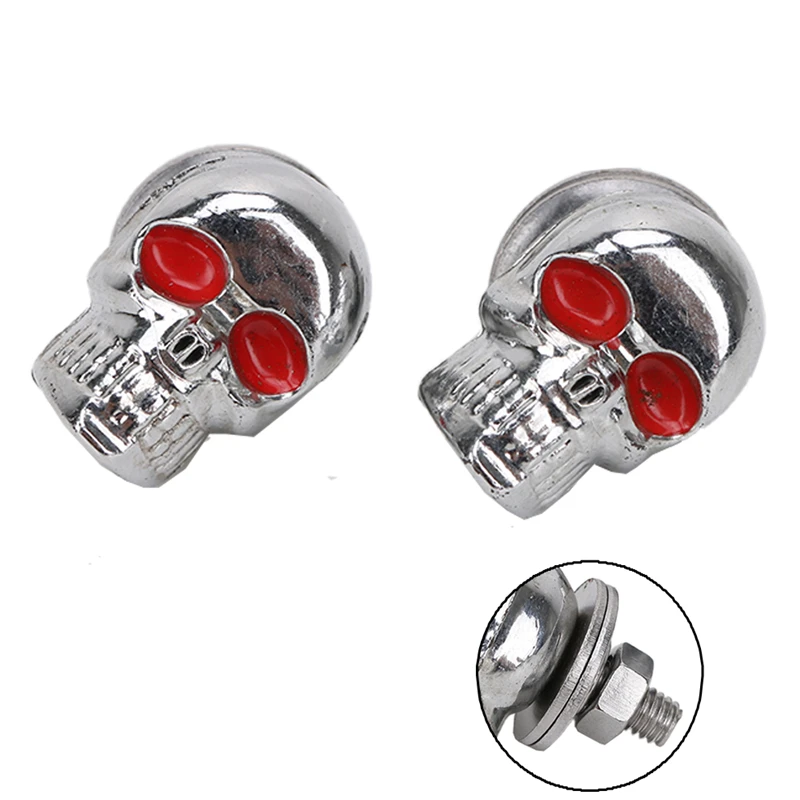 skull license plate frame with led lighted eyes