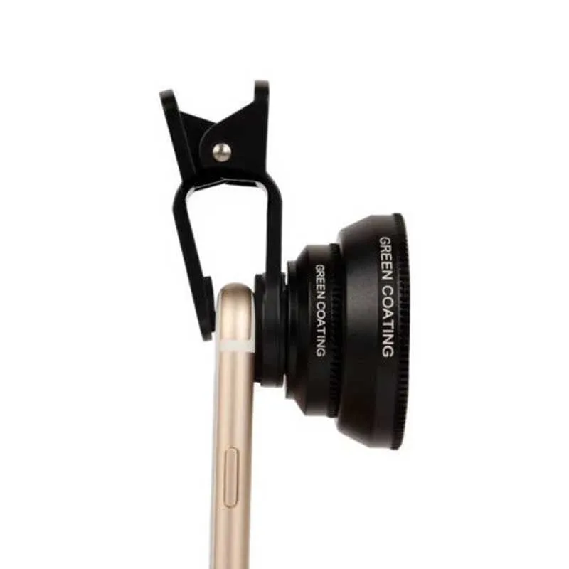 

2in1 0.7X HD Super Wide Angle 12X Macro Camera Phone Photo Lens With Universal Clip for iPhone XS XS Max XR