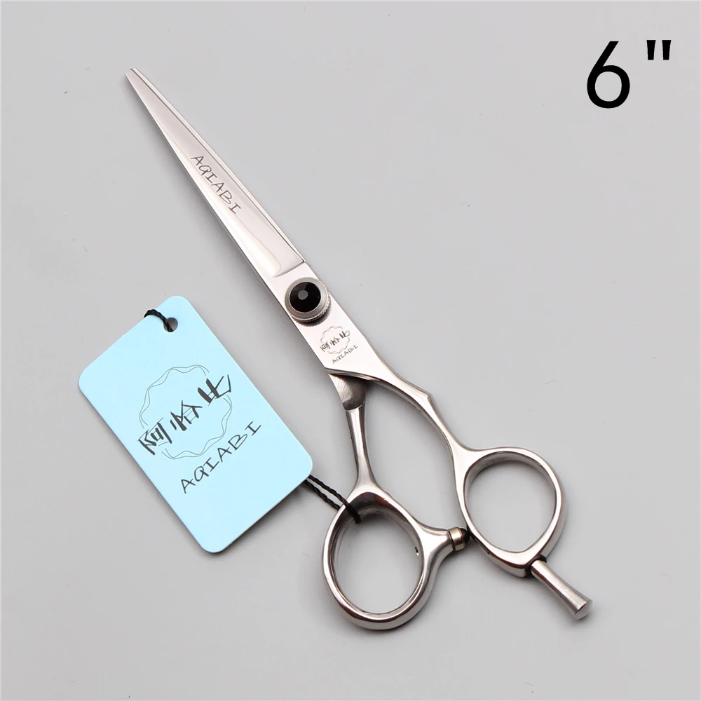 6.0" 17.5cm 440C AQIABI Brand Hairdressing Scissors Cutting Shears
